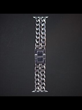 Apple Watch Metal Link Band 38mm 40mm 41mm Stainless Steel Chain Silver